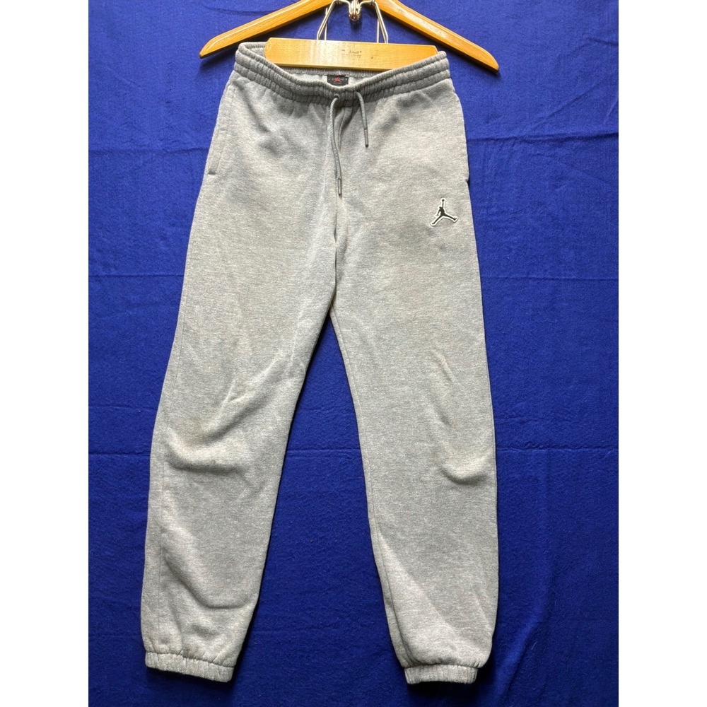 Athletic Kids Jordan Jumpman Fleece Jogger Sweatpants Large Gray